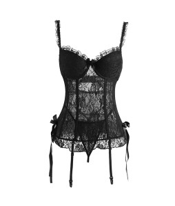Black Sexy Lightweight Lace Underwear Set